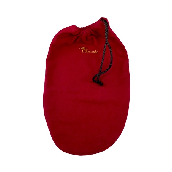 Allen Edmonds Burgundy Felt Drawstring Dust Bag